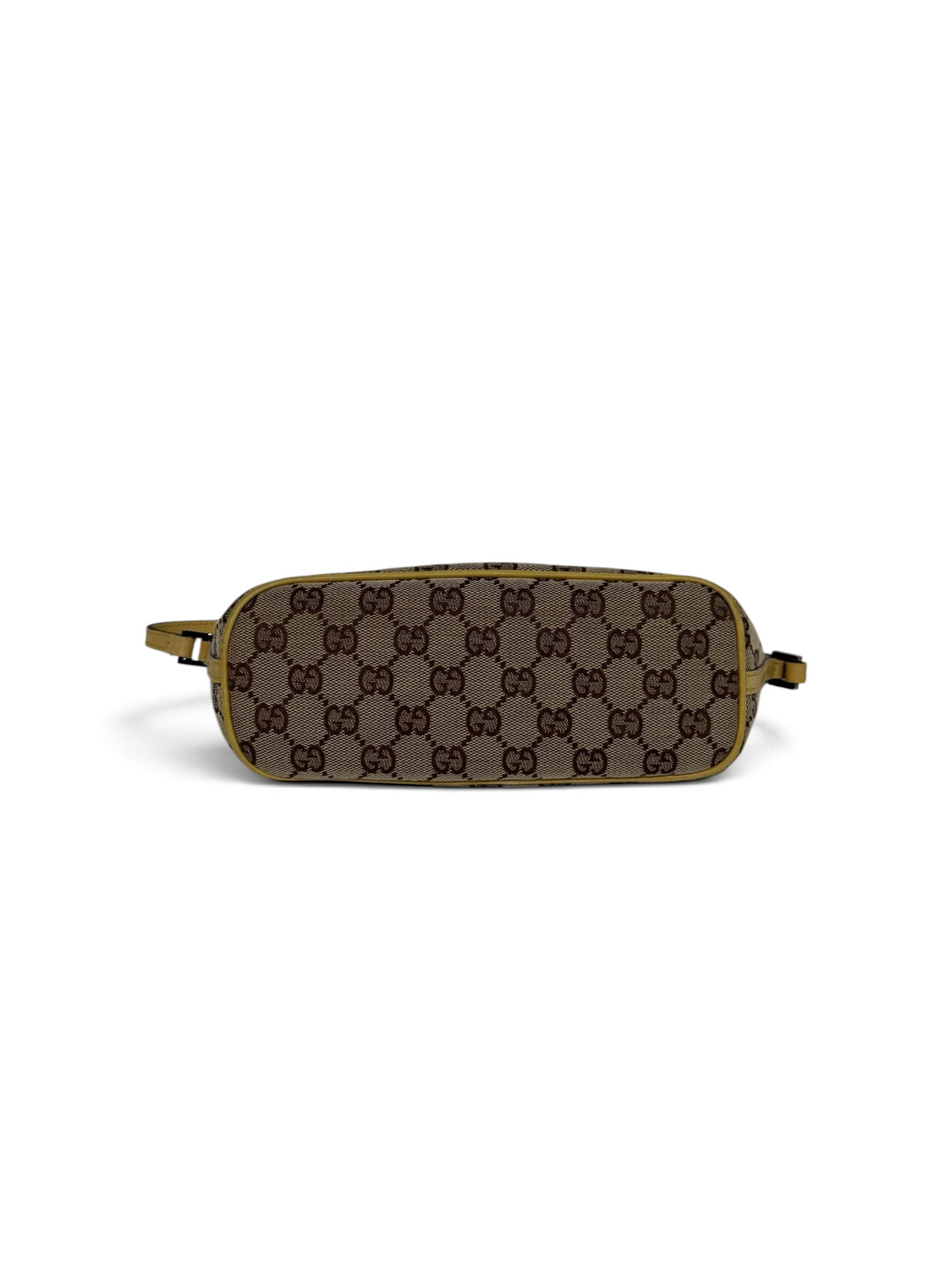 Gucci Vintage GG Canvas Boat Pochette - Beige & Yellow