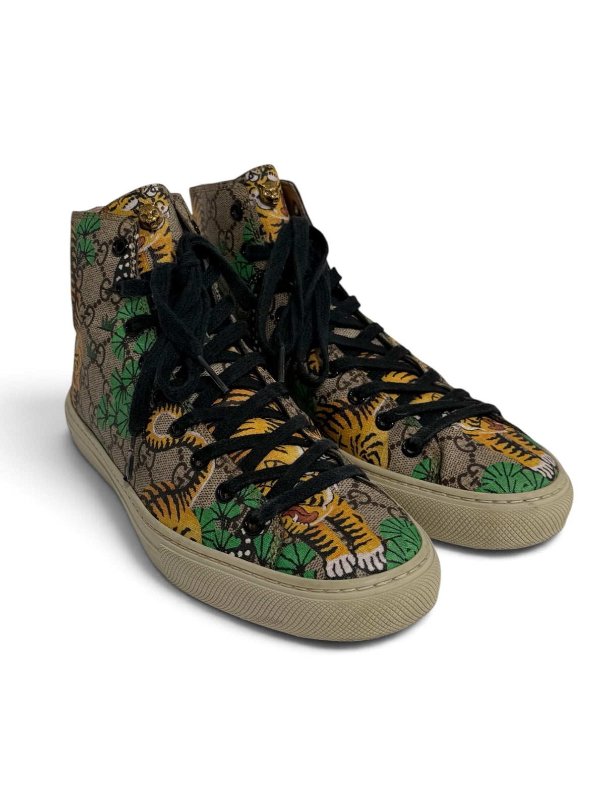 Gucci Major Bengal Tiger GG Supreme High-Top Sneaker.